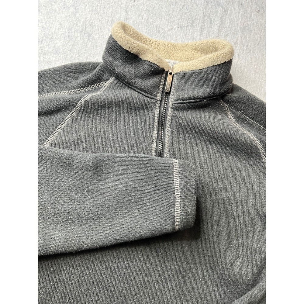 Columbia Men's Fleece Quarter Zip Pullover Sweater Charcoal Gray Size M‎